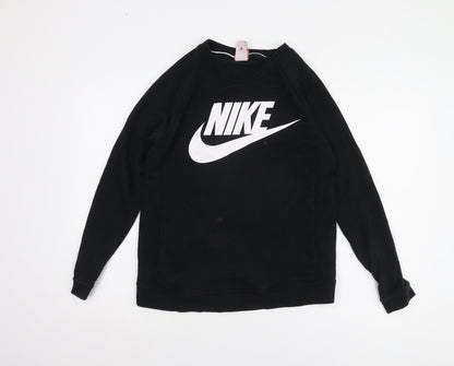 Nike Women's Black Sweatshirt Size S Cotton Blend