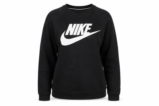 Womens UK Size S Nike Black Pullover Sweatshirt