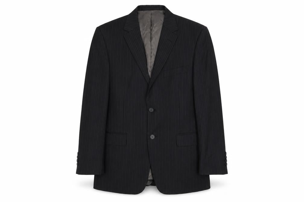 Marks and Spencer Men's Grey Striped Blazer 40 Short