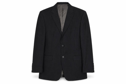 Marks and Spencer Men's Grey Striped Blazer 40 Short