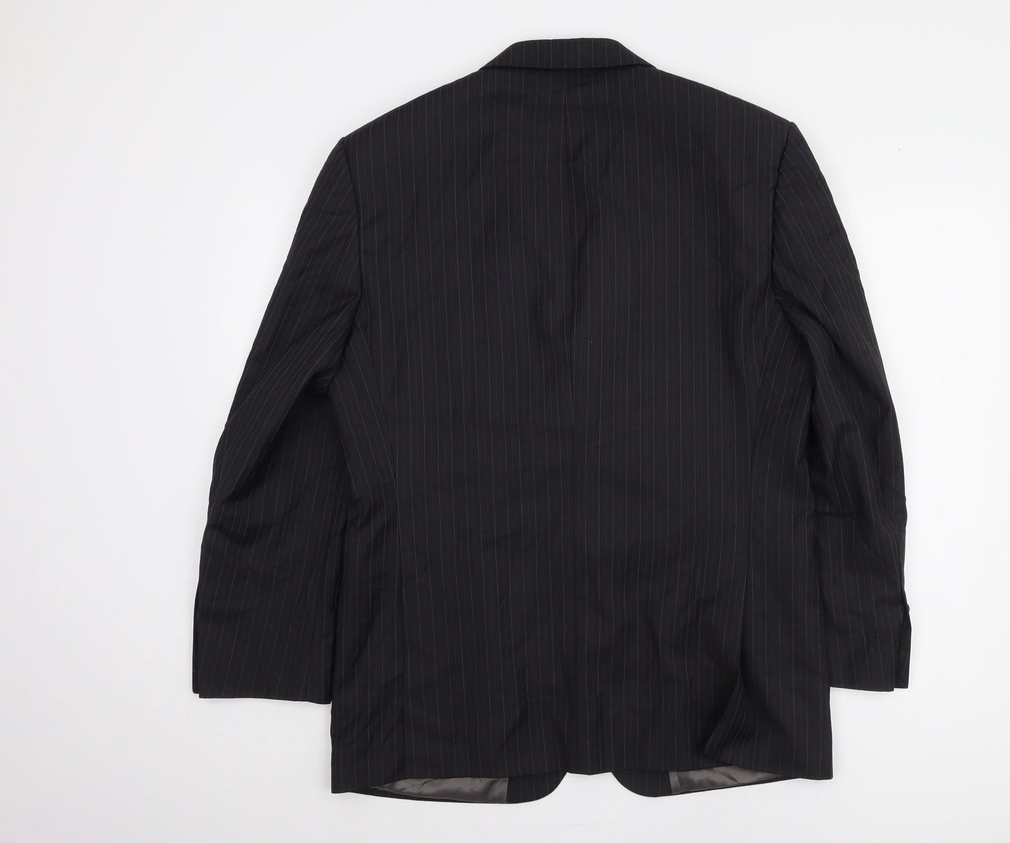 Marks and Spencer Men's Grey Striped Blazer 40 Short