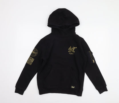 Sonneti Boys Black Hoodie 12-13 Years Pullover Style