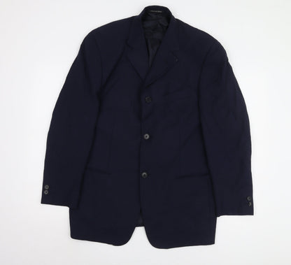 Pal Zileri Men's Blue Regular Fit Blazer Jacket