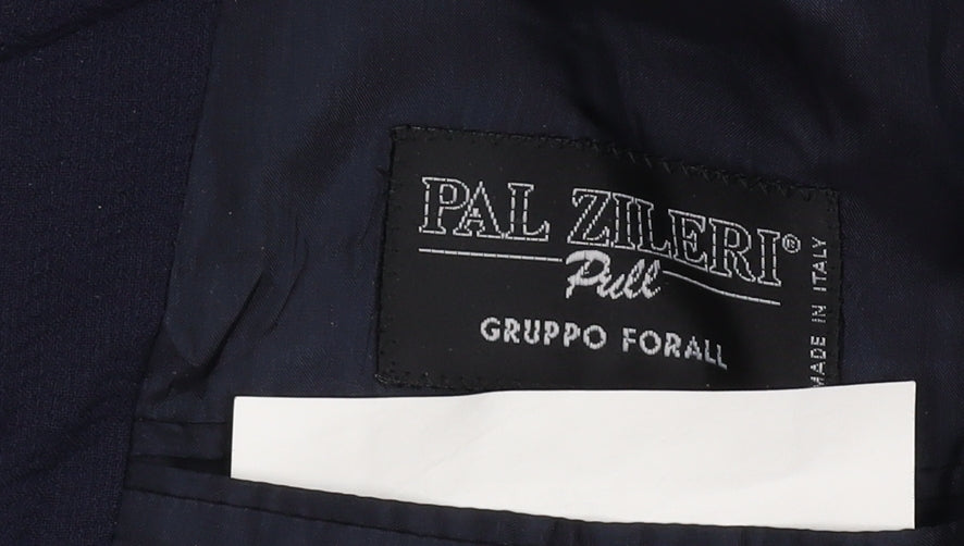 Pal Zileri Men's Blue Regular Fit Blazer Jacket