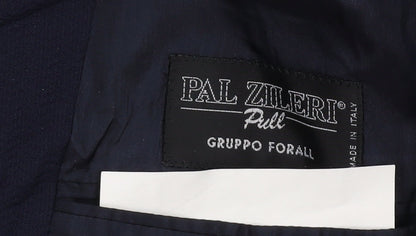 Pal Zileri Men's Blue Regular Fit Blazer Jacket
