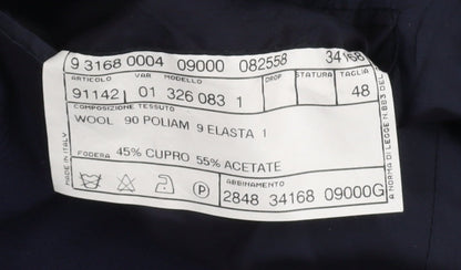 Pal Zileri Men's Blue Regular Fit Blazer Jacket