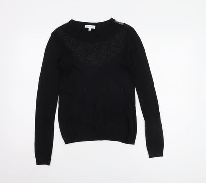 Womens UK Size 8 Warehouse Black Pullover Jumper