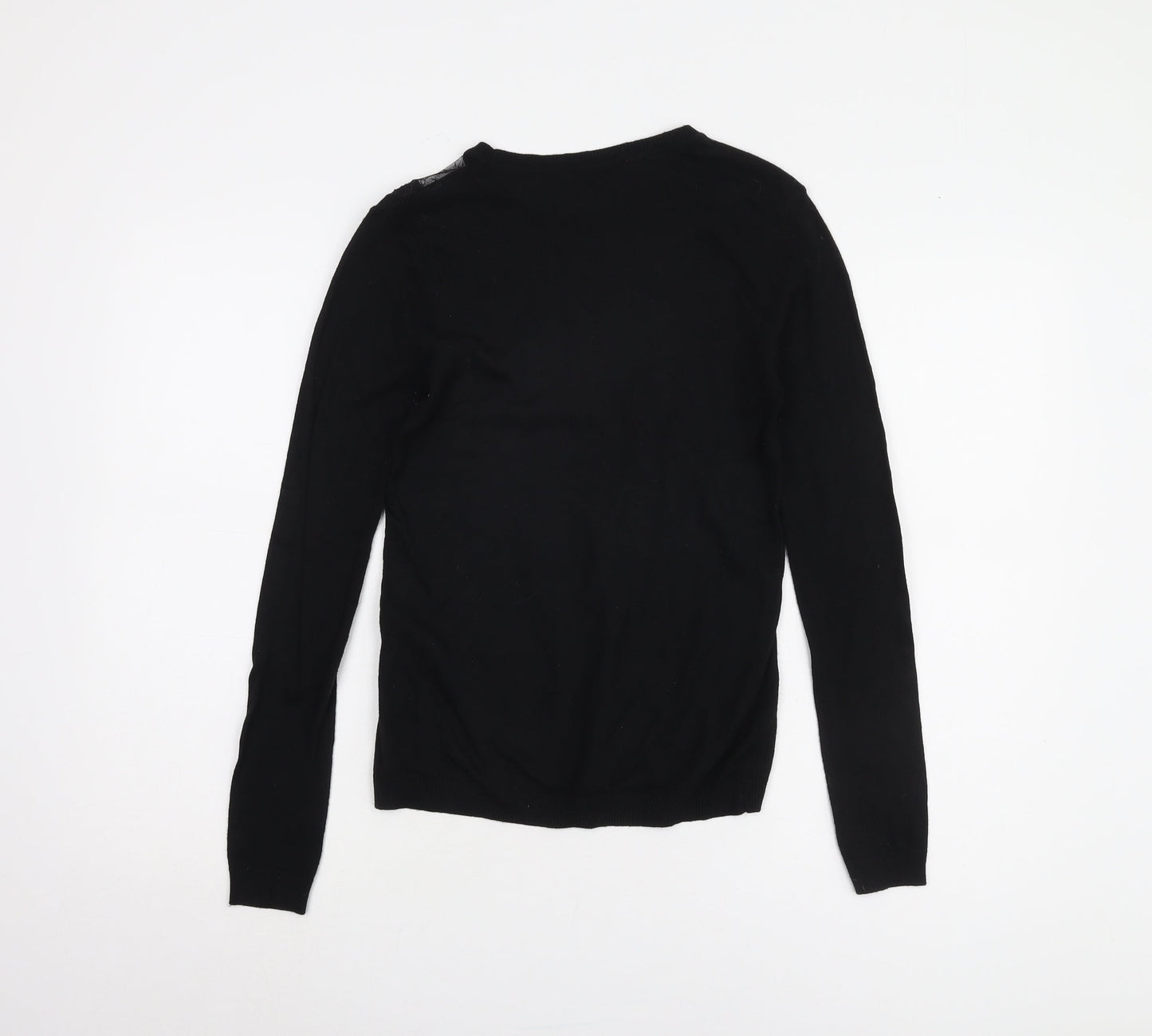 Womens UK Size 8 Warehouse Black Pullover Jumper