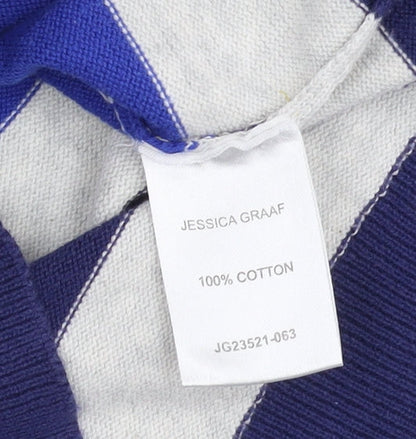 Jessica Graaf Women's Multicoloured Stripe Pullover Jumper