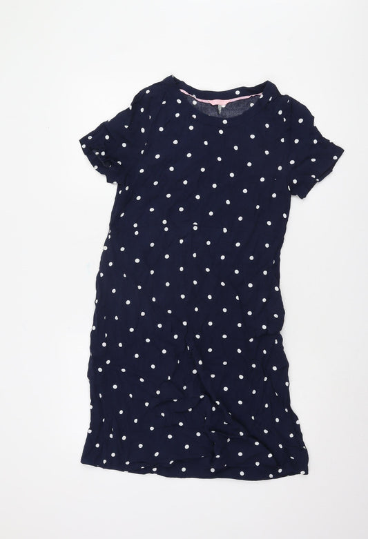 Joules Women's Blue Polka Dot Dress Size 8