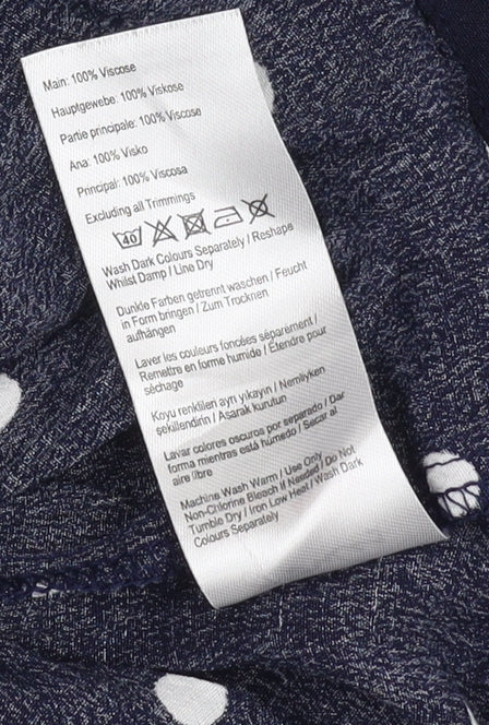 Joules Women's Blue Polka Dot Dress Size 8