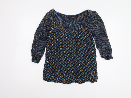 Womens UK Size 8 French Connection Multicoloured Tunic Blouse