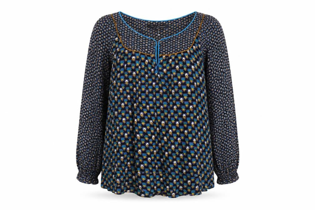 Womens UK Size 8 French Connection Multicoloured Tunic Blouse