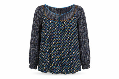 Womens UK Size 8 French Connection Multicoloured Tunic Blouse