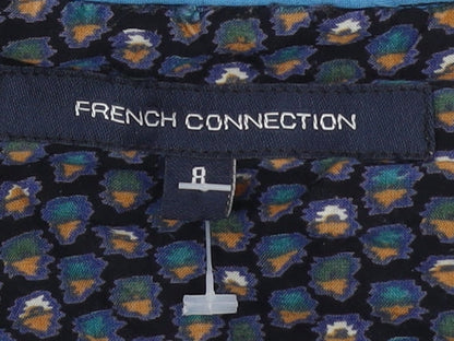 Womens UK Size 8 French Connection Multicoloured Tunic Blouse