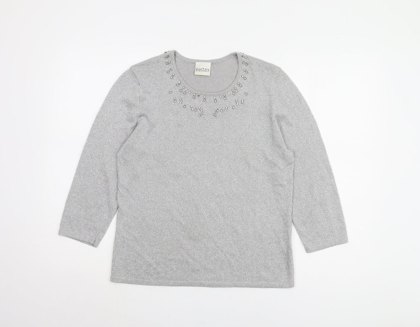 Eastex Women's Grey Pullover Jumper Size 12