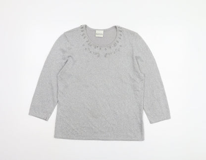 Eastex Women's Grey Pullover Jumper Size 12