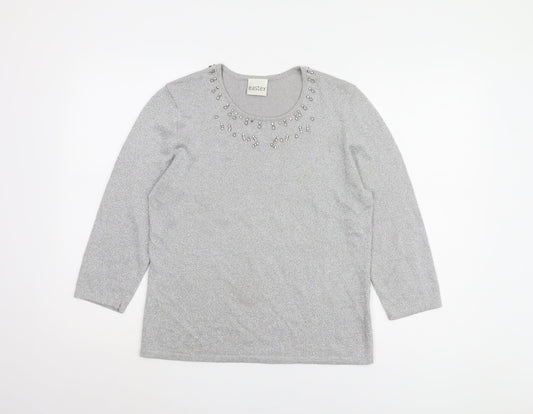 Eastex Women's Grey Pullover Jumper Size 12