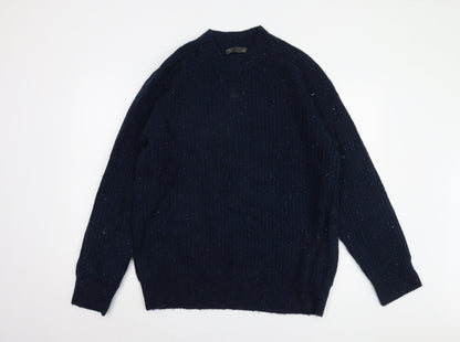 Marks and Spencer Men's Blue XL Pullover Jumper