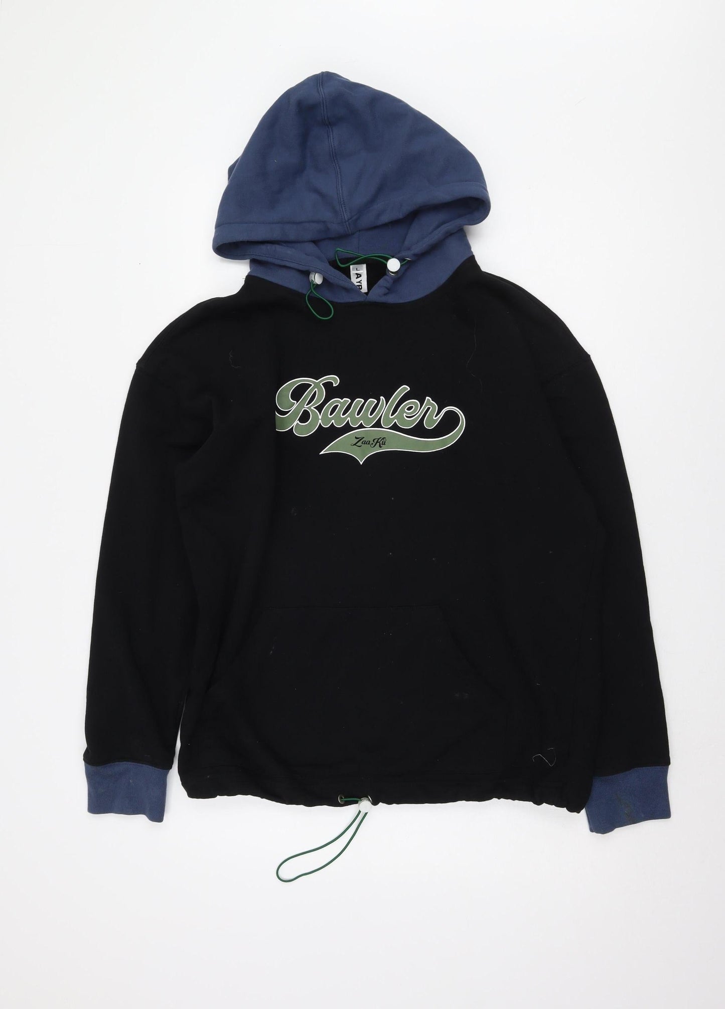 GAYR Men's Black Pullover Hoodie - Regular Fit