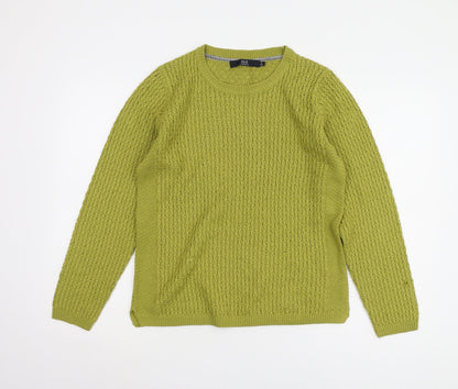 Womens UK Size S ISLE Green Pullover Jumper