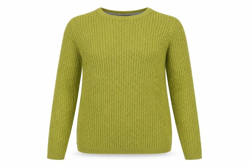 Womens UK Size S ISLE Green Pullover Jumper