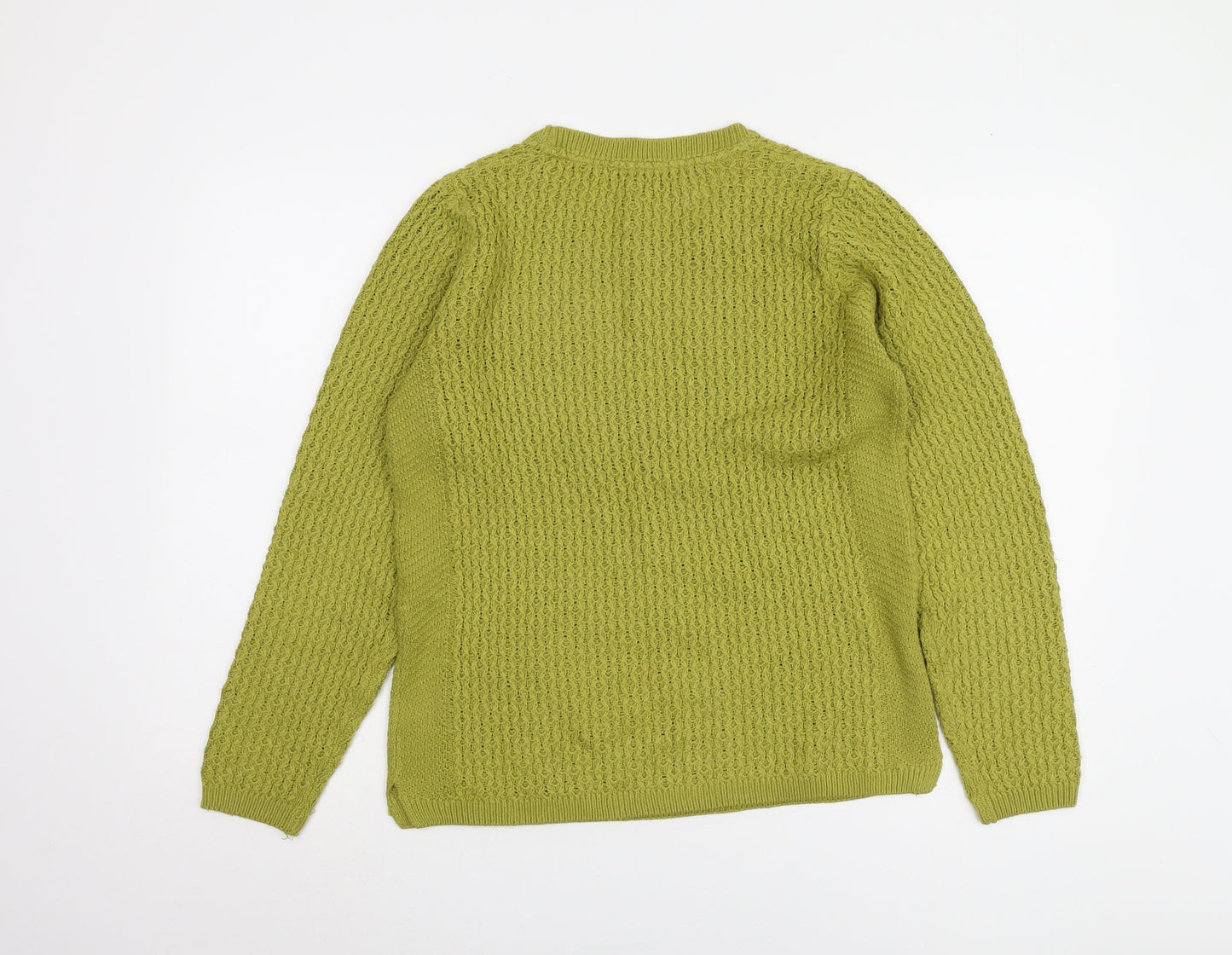 Womens UK Size S ISLE Green Pullover Jumper