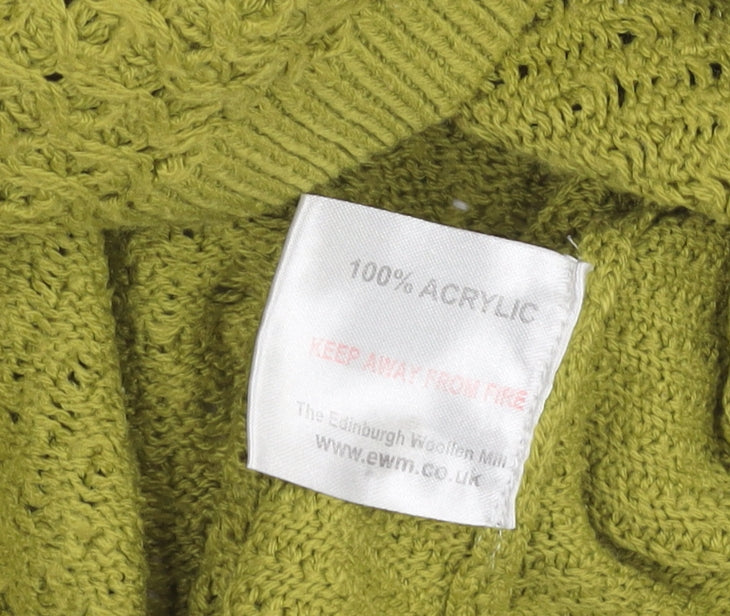 Womens UK Size S ISLE Green Pullover Jumper