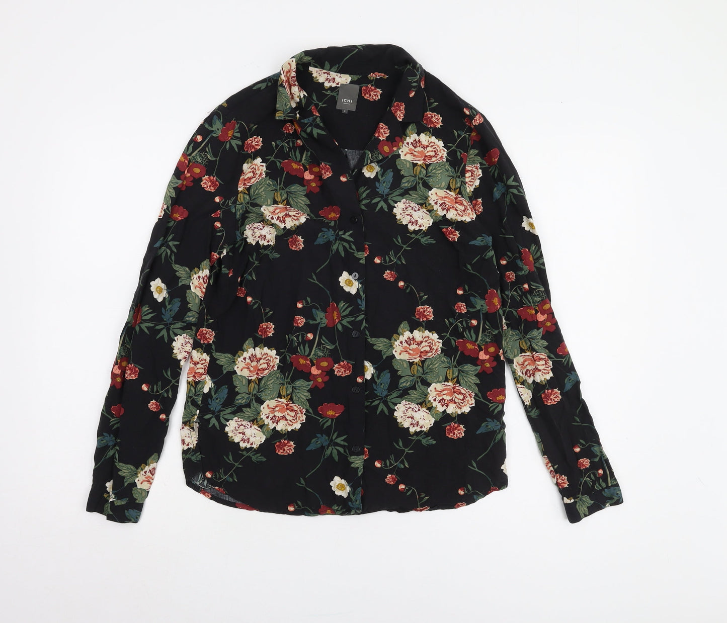 Womens UK Size S ICHI Multicoloured Basic Blouse