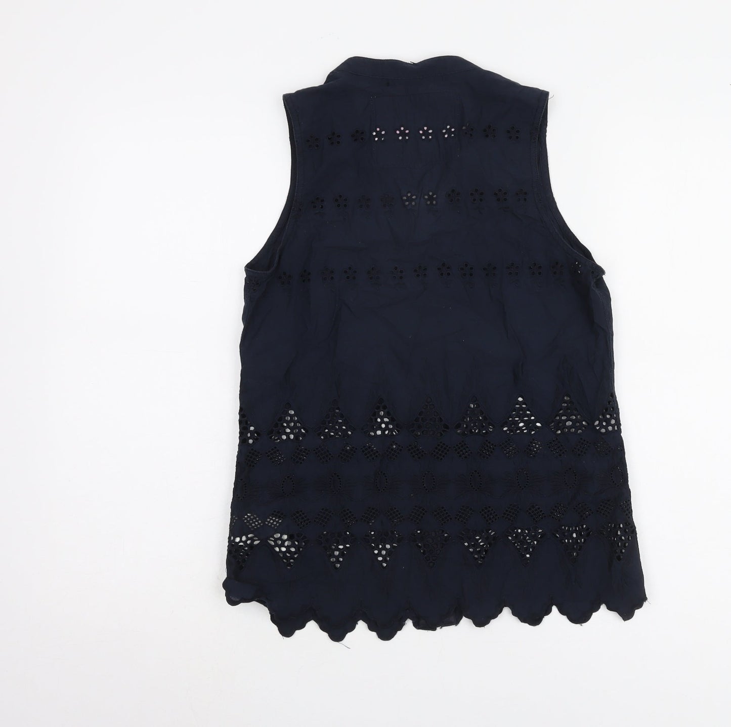 Womens UK Size XS Superdry Black Basic Blouse
