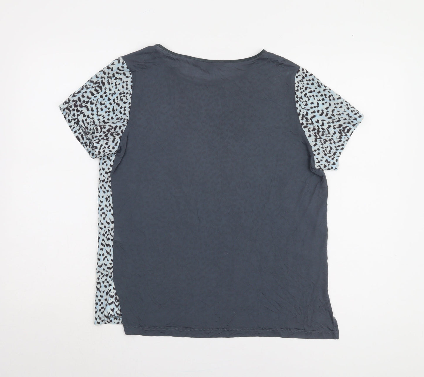 Womens UK Size S French Connection Blue Basic T-Shirt