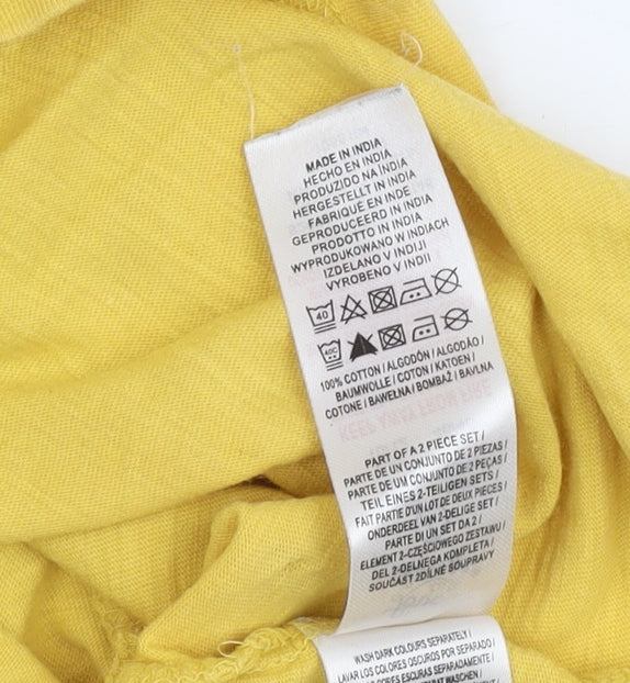Teens UK Size 14 Harry Potter Yellow Basic T-Shirt