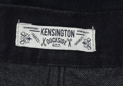Kensington Dockside Men's Black Straight Jeans 40x29
