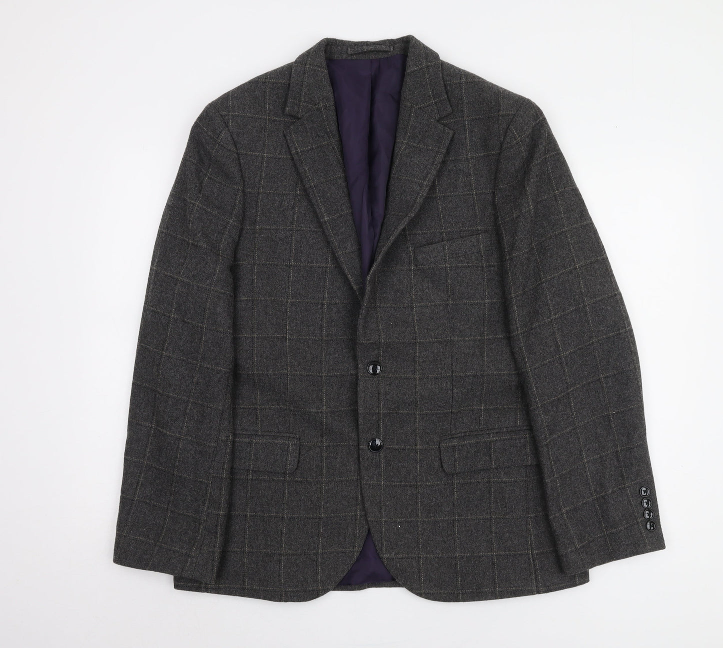 Mens UK Size 40 Marks and Spencer Regular Grey Suit Jacket