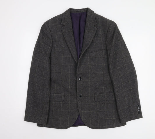 Mens UK Size 40 Marks and Spencer Regular Grey Suit Jacket