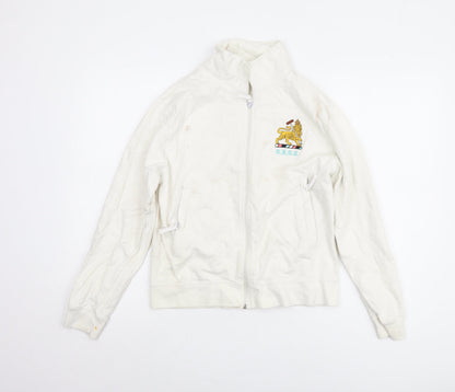 Skinfit White Cotton Unisex Jacket M Long Sleeve Casual