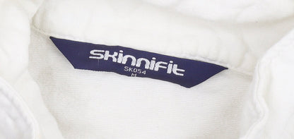 Skinfit White Cotton Unisex Jacket M Long Sleeve Casual