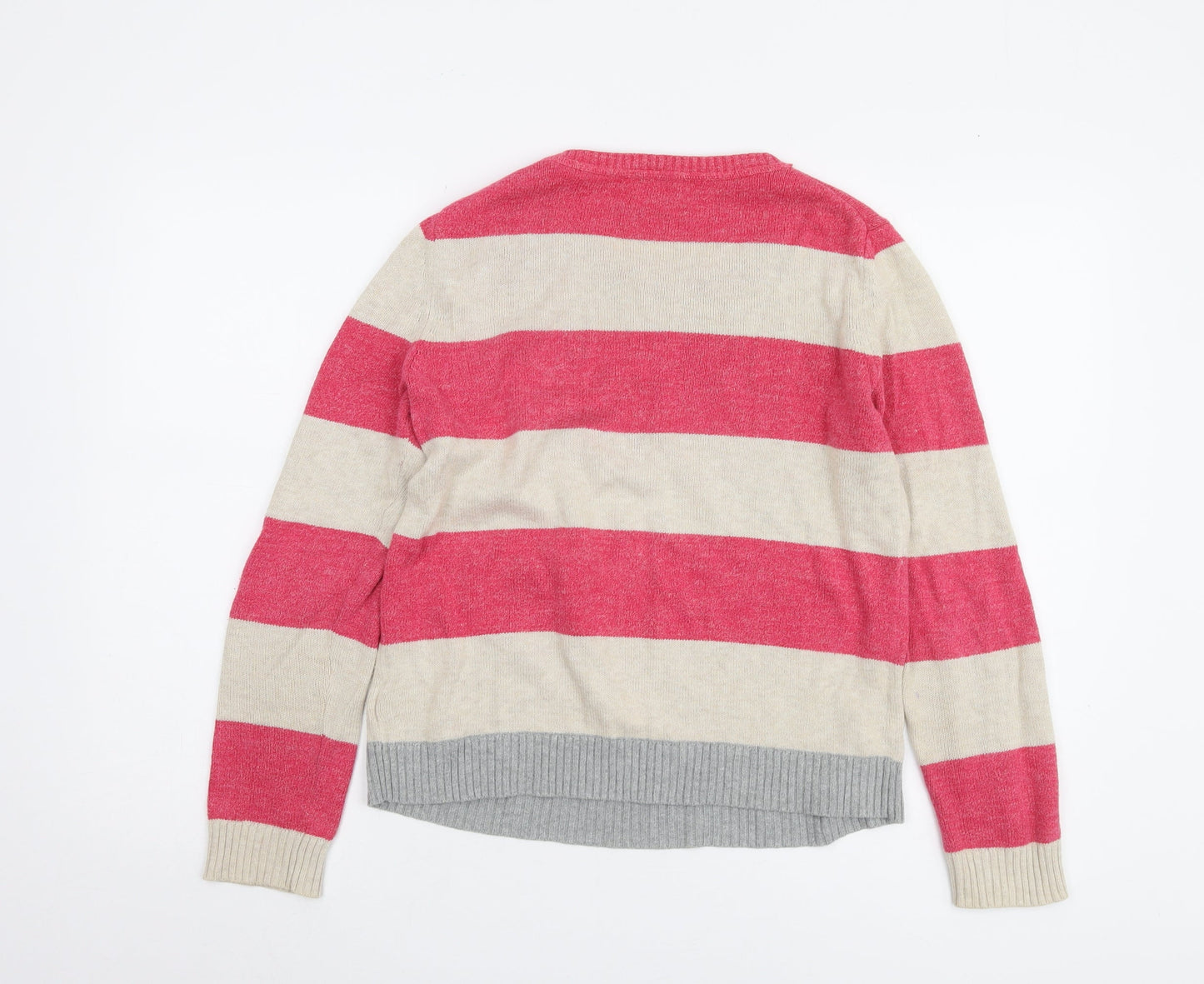 Gap Women's Red Striped Pullover Jumper M