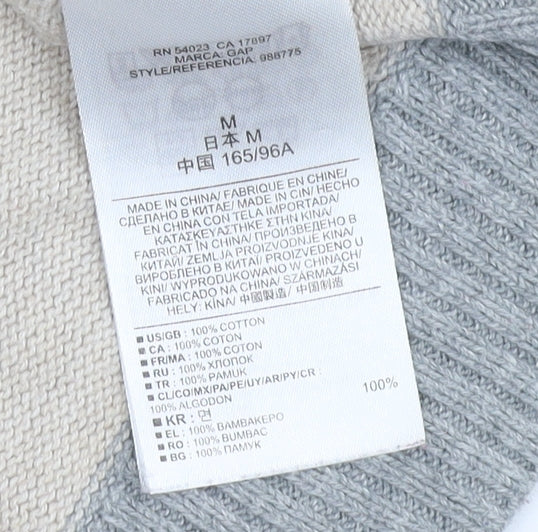 Gap Women's Red Striped Pullover Jumper M