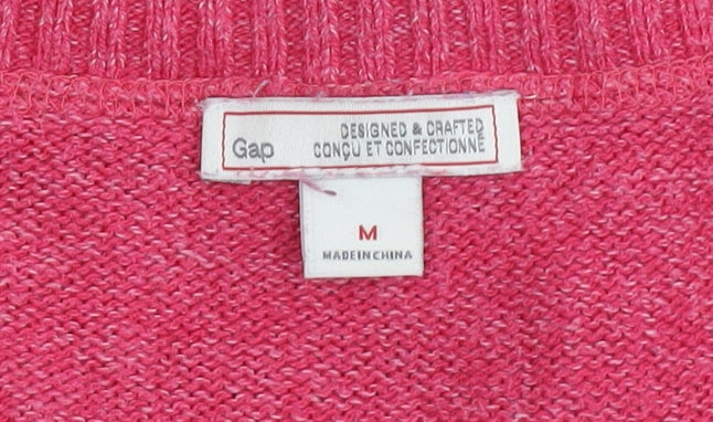 Gap Women's Red Striped Pullover Jumper M