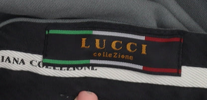 Lucci Men’s Grey Straight Trousers 40 S