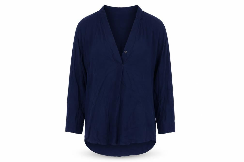 Womens UK Size XS Gap Blue Basic Blouse