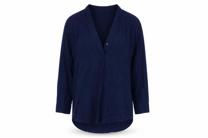 Womens UK Size XS Gap Blue Basic Blouse