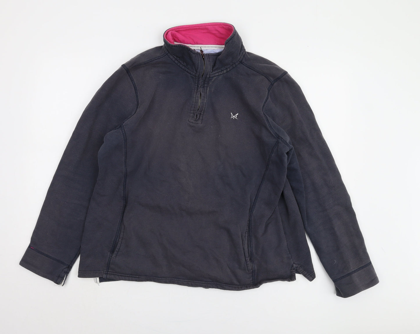 Mens UK Size 16 Crew Clothing Company Blue Full Zip