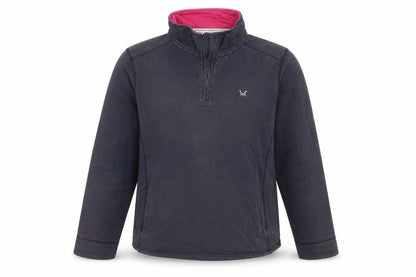 Crew Clothing Blue 1/4 Zip Sweatshirt Size 16