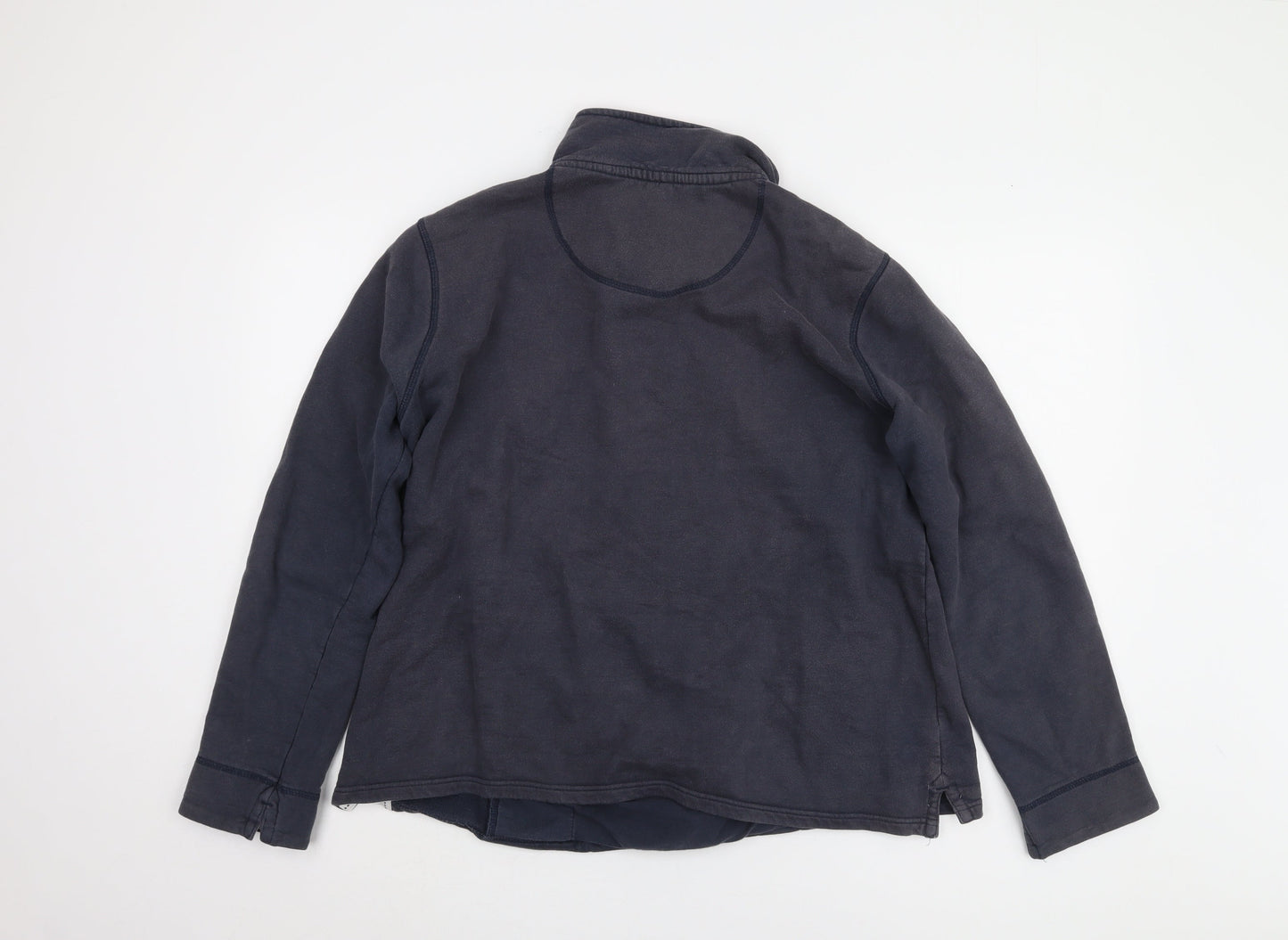 Mens UK Size 16 Crew Clothing Company Blue Full Zip