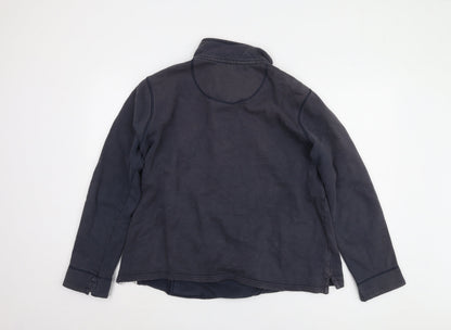 Mens UK Size 16 Crew Clothing Company Blue Full Zip