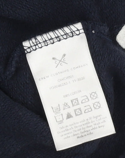Mens UK Size 16 Crew Clothing Company Blue Full Zip