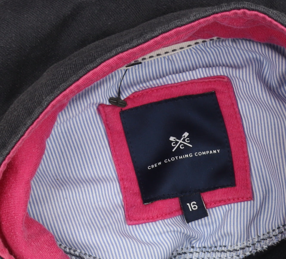 Mens UK Size 16 Crew Clothing Company Blue Full Zip