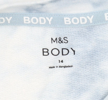 Womens UK Size 14 Marks and Spencer Blue Pullover Sweatshirt
